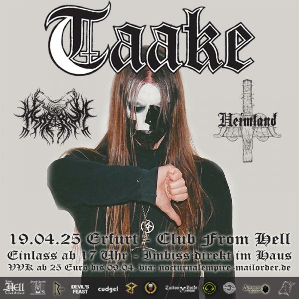 19.04.2025: Taake+Asagraum+Heimland im Club From Hell in Erfurt